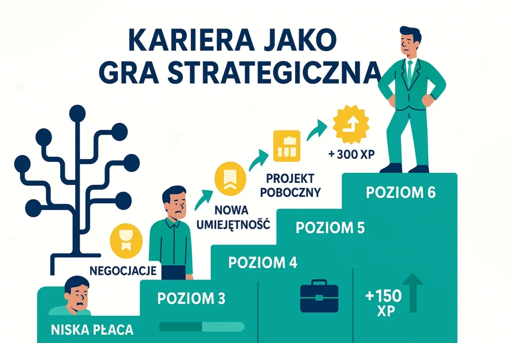 Kariera jako gra strategiczna - stopniowe przechodzenie na wyższe poziomy dochodów