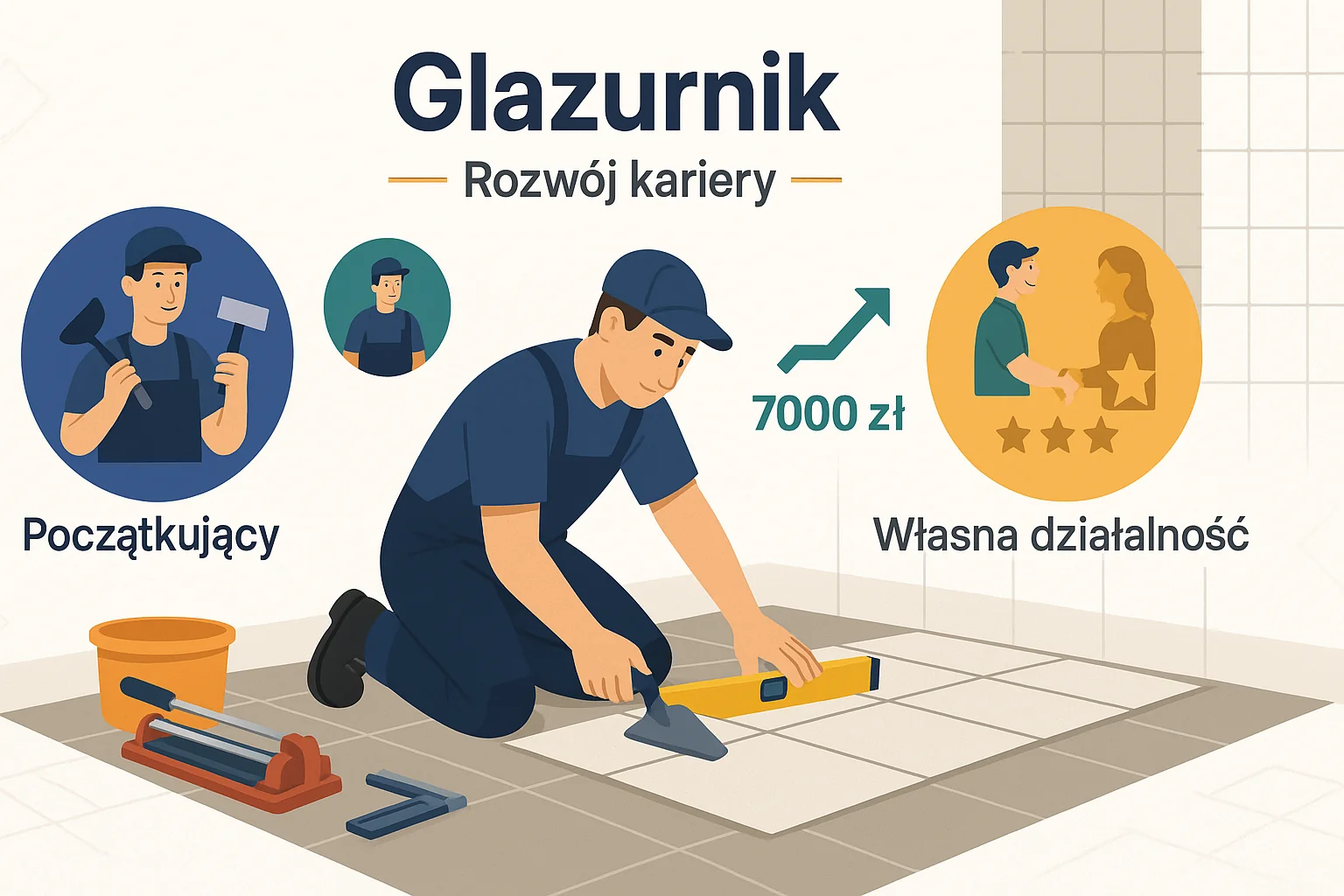 Glazurnik - zarobki i rozwój kariery w 2025 roku, od etatu do własnej działalności gospodarczej